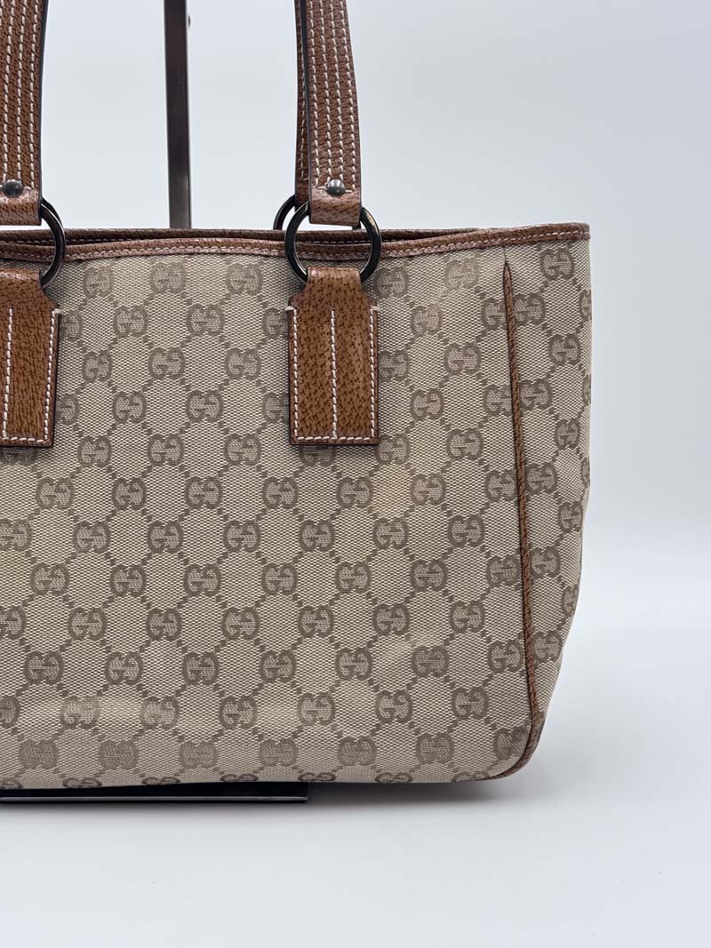 Gucci GG Canvas Tote Bag Beige - Afbeelding 6