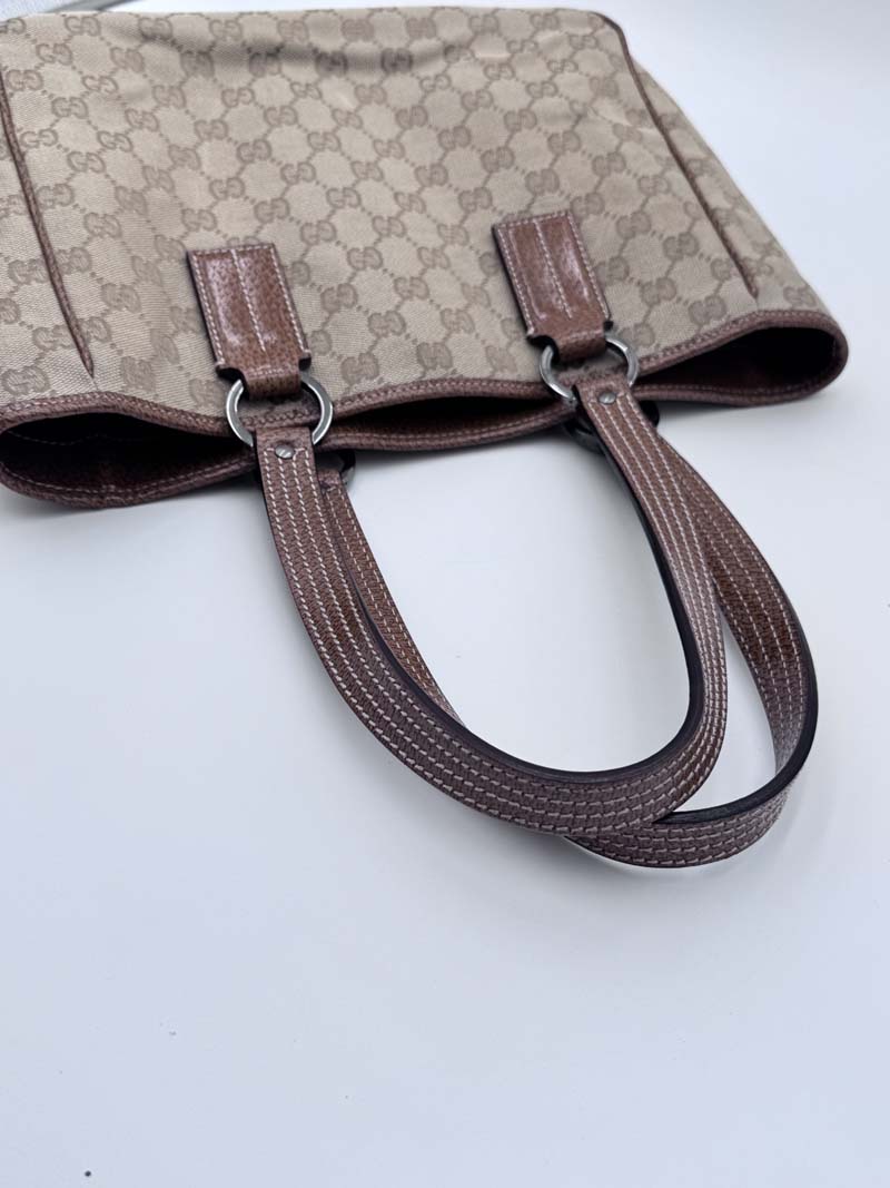 Gucci GG Canvas Tote Bag Beige - Afbeelding 18