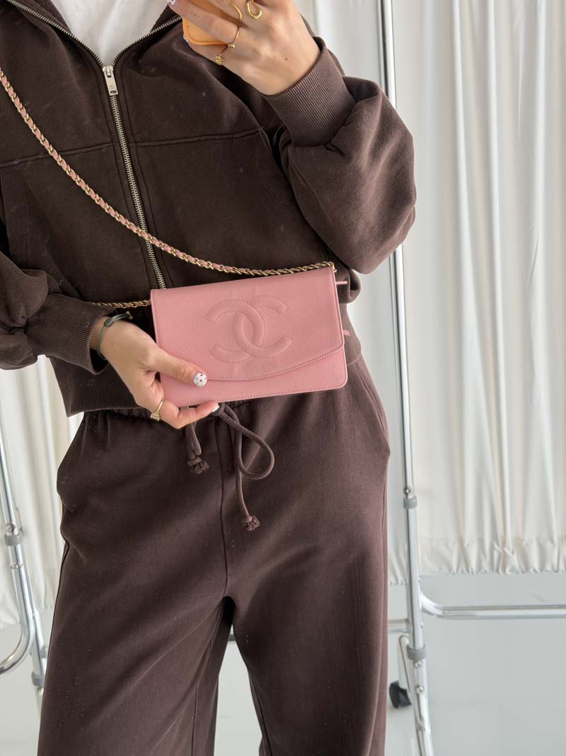 Chanel Coco Wallet On Chain Pink - Afbeelding 4