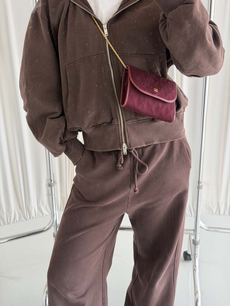 Chanel Mini Crossbody Burgundy - Image 3