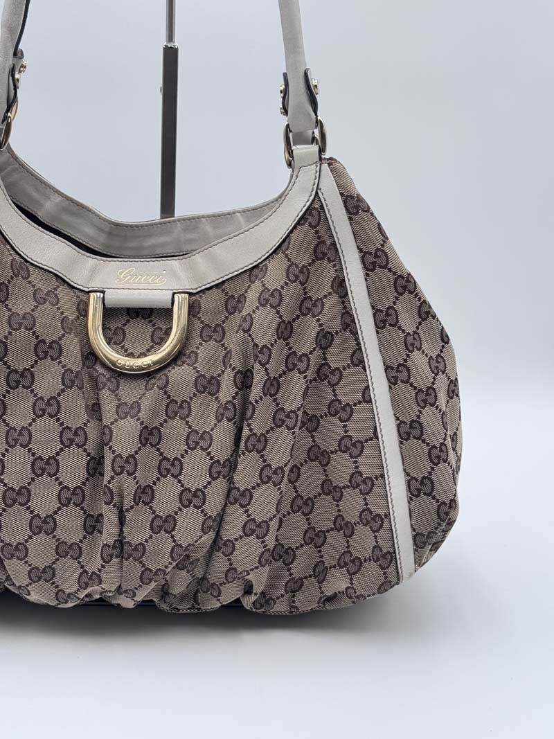 Gucci GG Canvas Tote Bag Beige Gold - Afbeelding 6