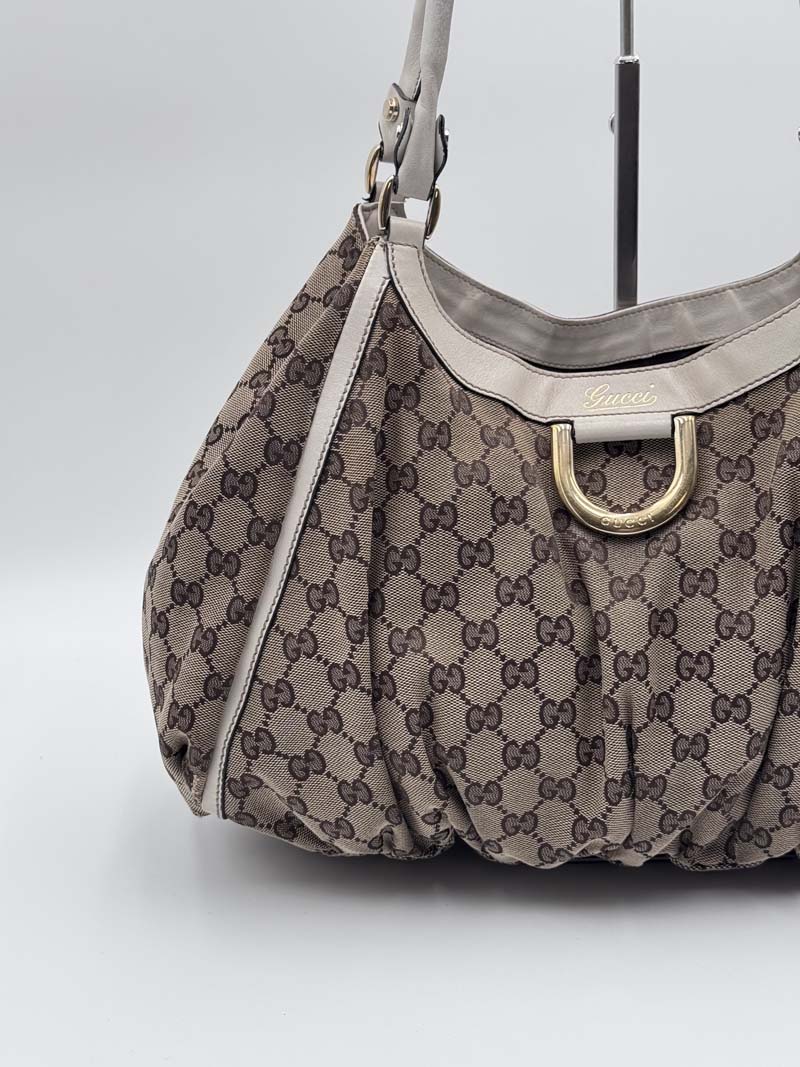 Gucci GG Canvas Tote Bag Beige Gold - Afbeelding 5
