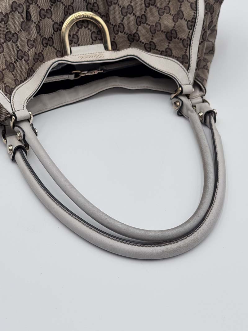 Gucci GG Canvas Tote Bag Beige Gold - Afbeelding 16