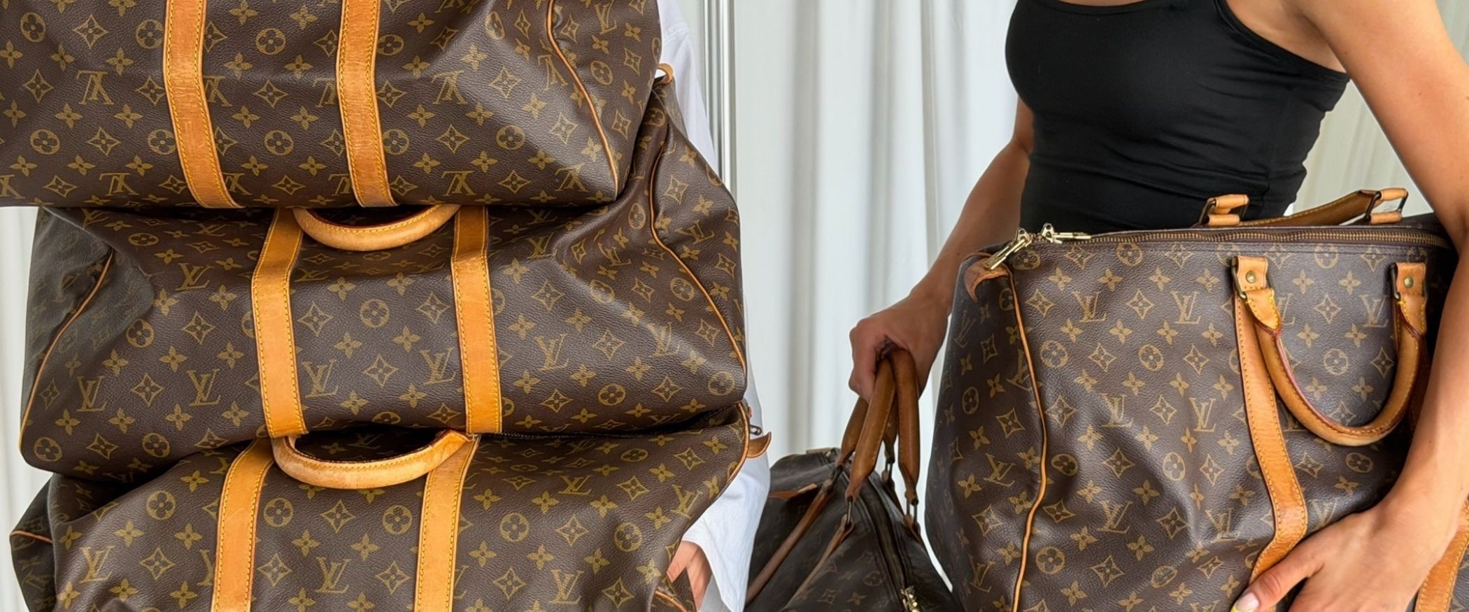 vintage designer Louis Vuitton Keepall