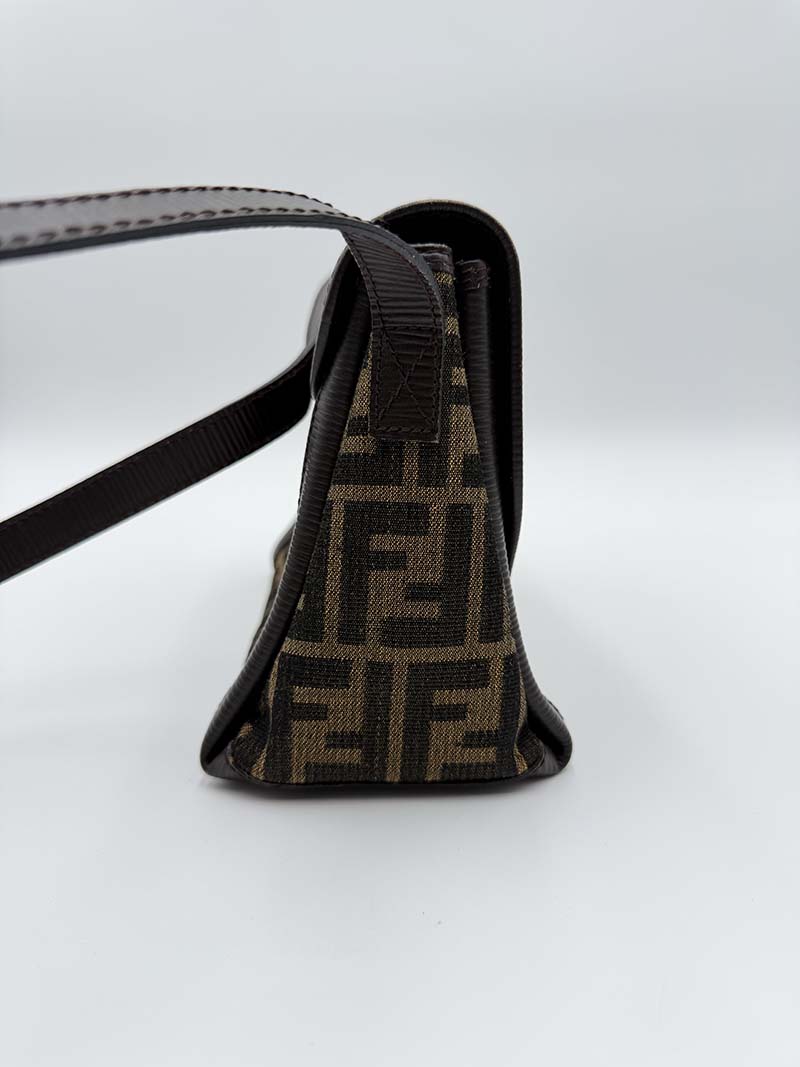 Fendi Zucca Canvas Shoulder Bag - Afbeelding 8