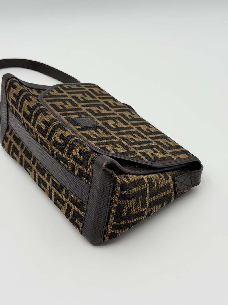 Fendi Zucca Canvas Shoulder Bag - Afbeelding 6