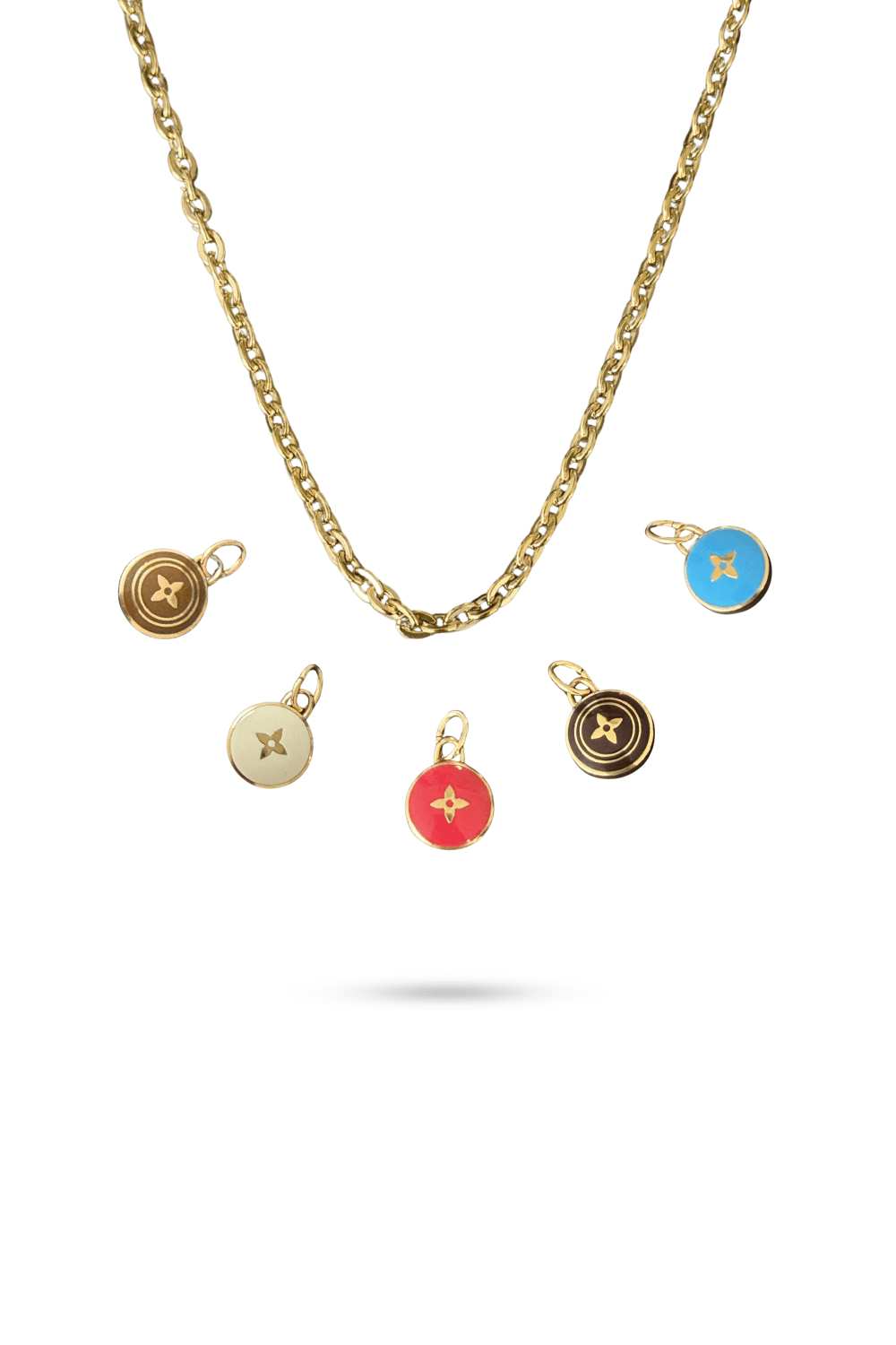 Reworked Louis Vuitton Star Charm Necklace | Rolo chain