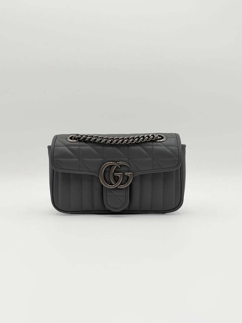 Gucci Marmont Matelasse Small Grey