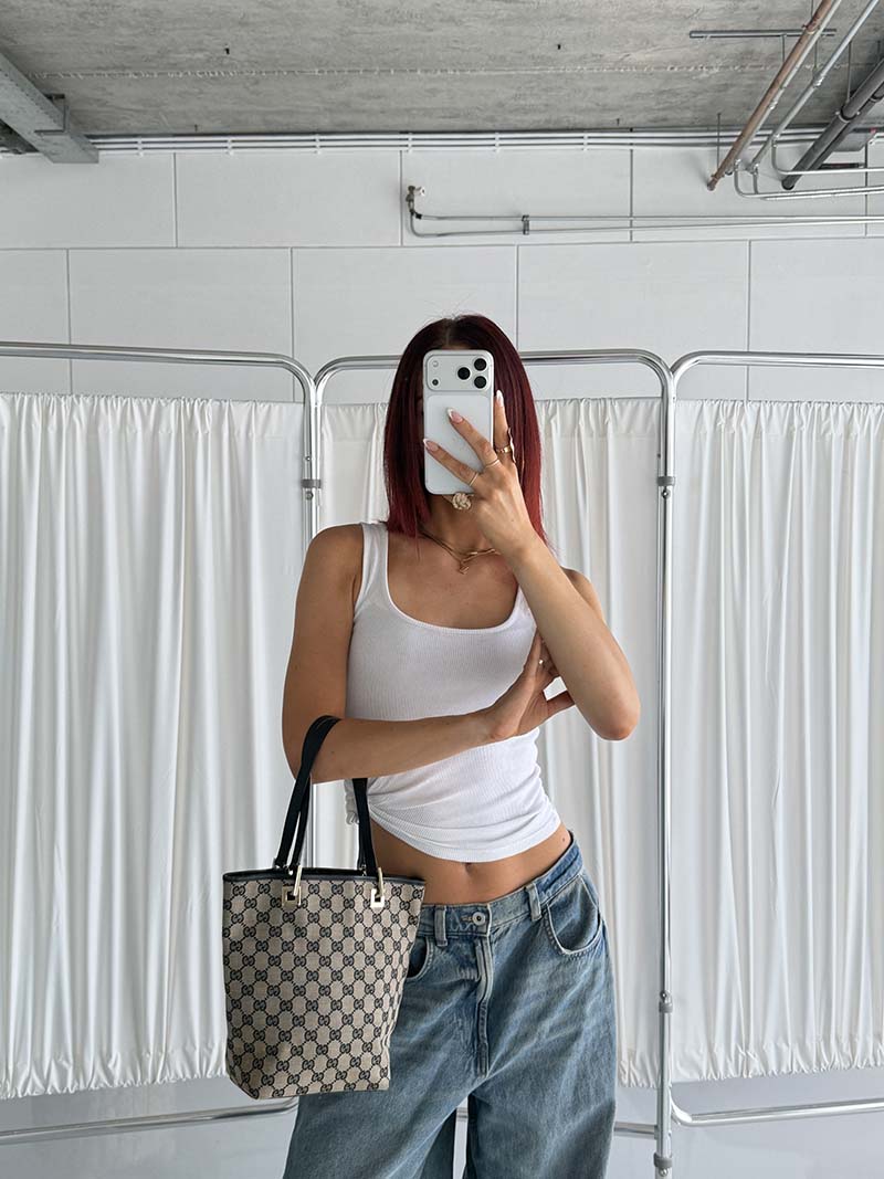 Gucci Grey Mini Tote Bag - Afbeelding 3