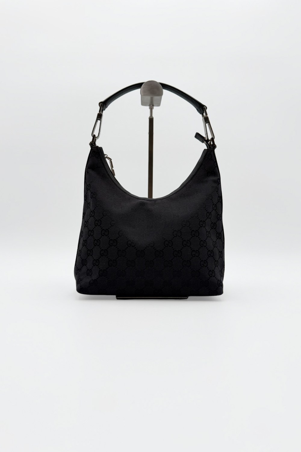 Gucci Black GG Canvas Shoulder Bag