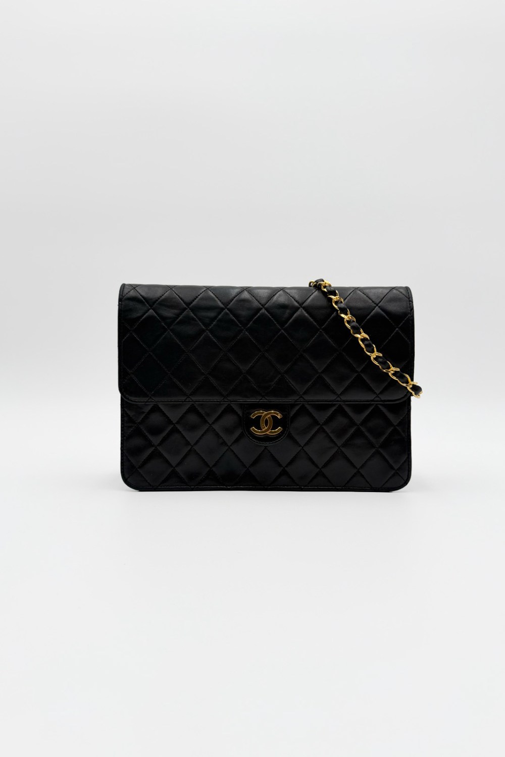 Chanel Single Flap Bag Push Lock