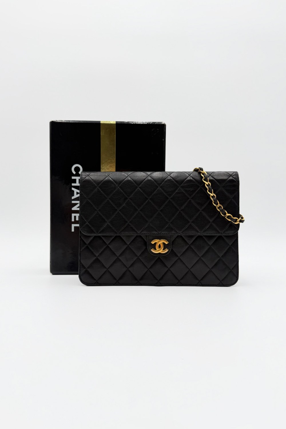 Chanel Single Flap Bag Push Lock