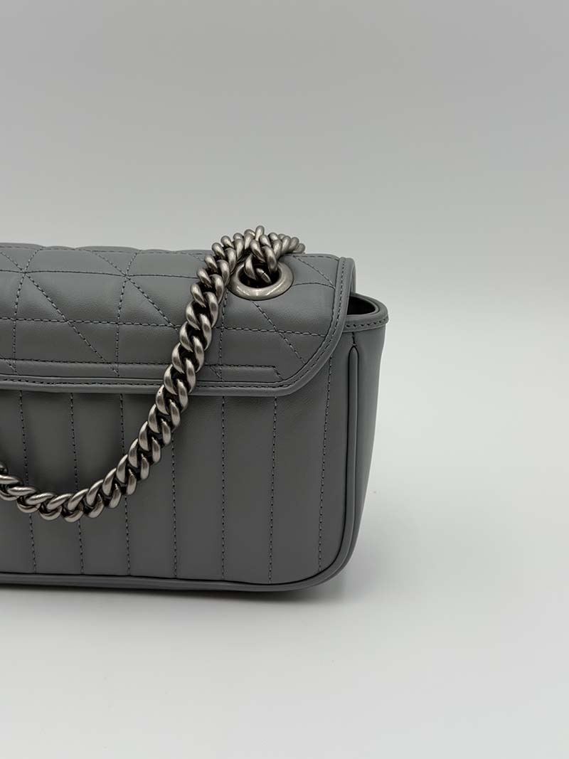 Gucci Marmont Matelasse Small Grey - Afbeelding 8