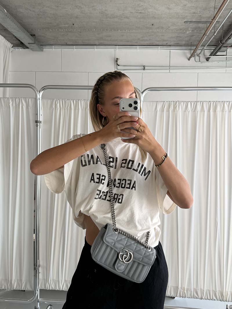 Gucci Marmont Matelasse Small Grey - Afbeelding 3