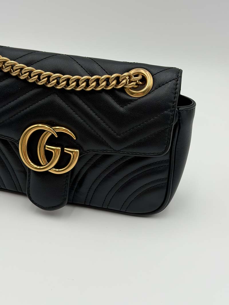 Gucci Marmont Mini Black - Afbeelding 5