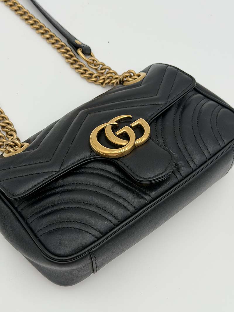 Gucci Marmont Mini Black - Afbeelding 9