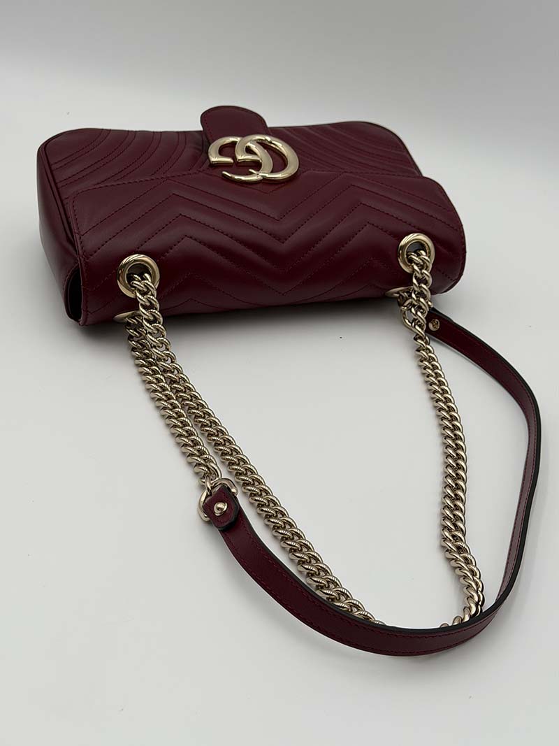 Gucci Marmont Small Burgundy - Afbeelding 12
