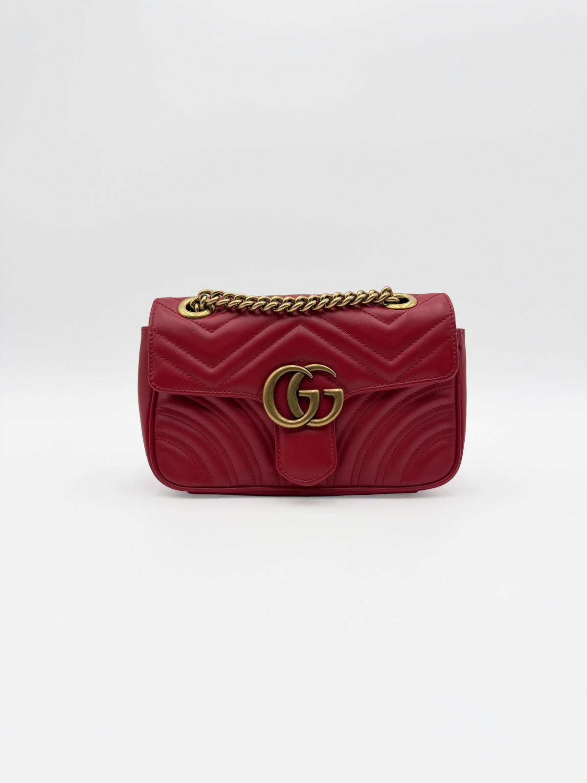 Gucci GG Marmont Matelasse Mini Red