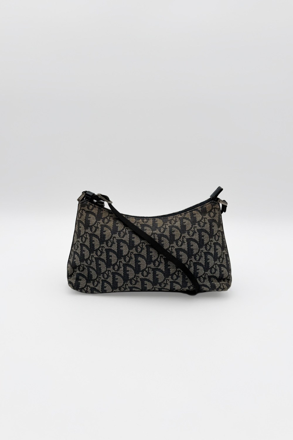 Christian Dior Trotter Canvas Accessory Pouch Navy Silver
